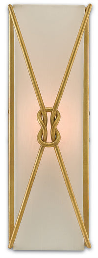 Currey and Company - 5000-0078 - One Light Wall Sconce - Ariadne Collection - Contemporary Gold Leaf