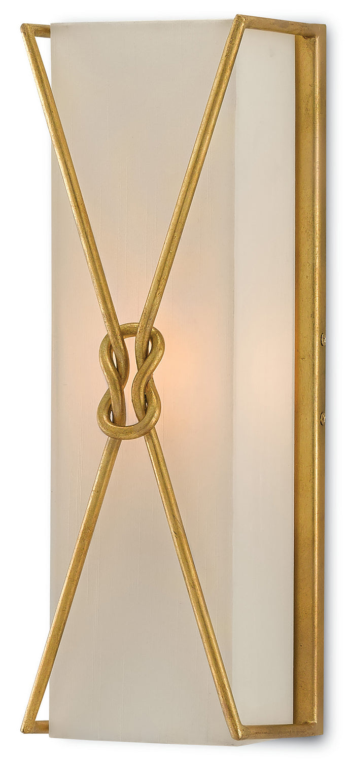 Currey and Company - 5000-0078 - One Light Wall Sconce - Ariadne Collection - Contemporary Gold Leaf