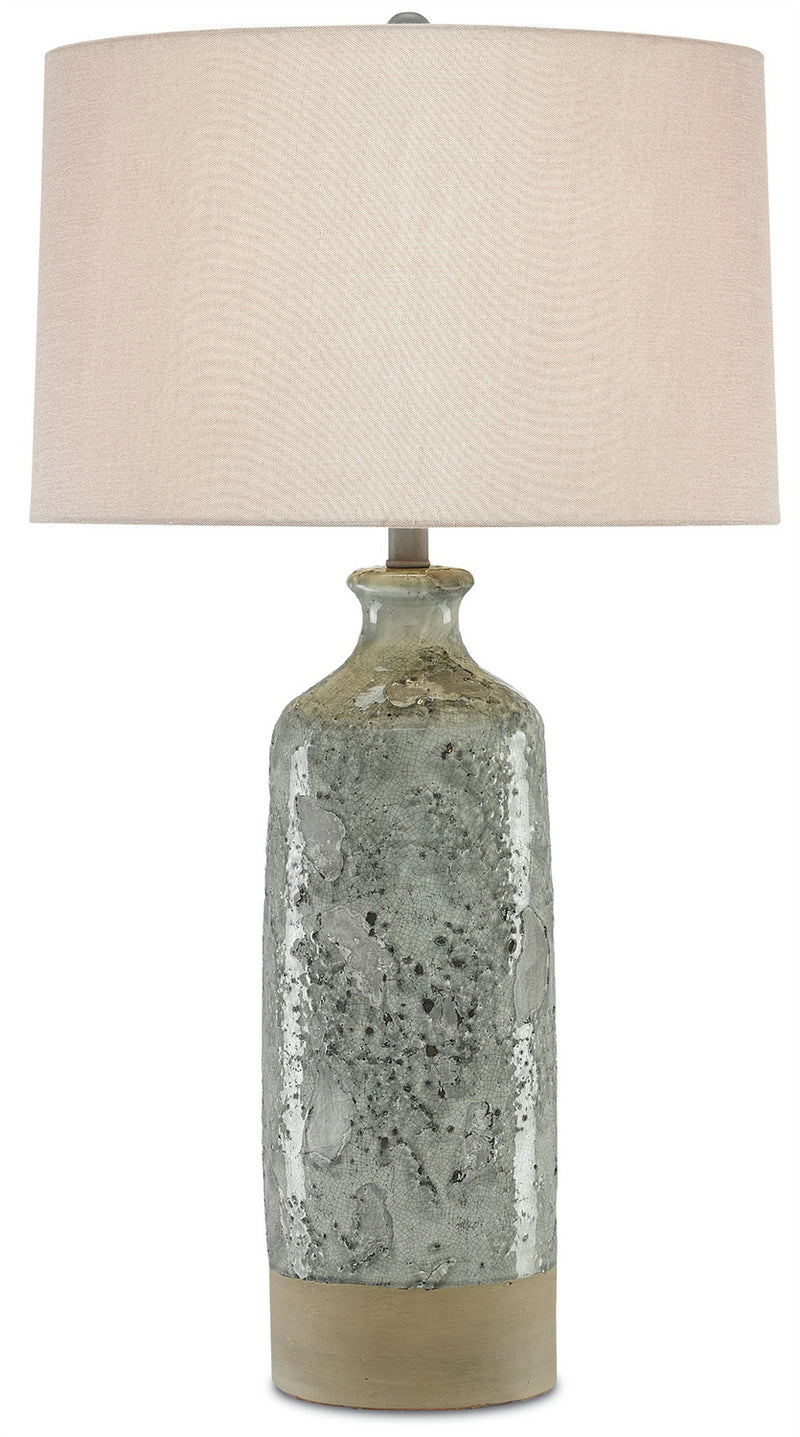 Currey and Company - 6000-0208 - One Light Table Lamp - Stargazer Table Lamp - Celadon Crackle/Gray