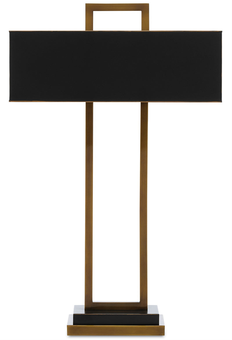 Currey and Company - 6000-0209 - Two Light Table Lamp - Antique Brass/Oil Rubbed Bronze