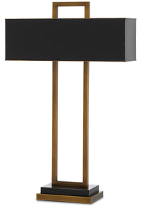 Currey and Company - 6000-0209 - Two Light Table Lamp - Antique Brass/Oil Rubbed Bronze