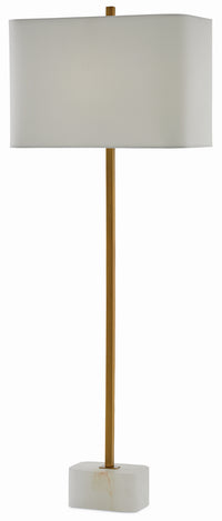 Currey and Company - 6000-0293 - One Light Table Lamp - Felix Brass Table Lamp - Natural/Antique Brass