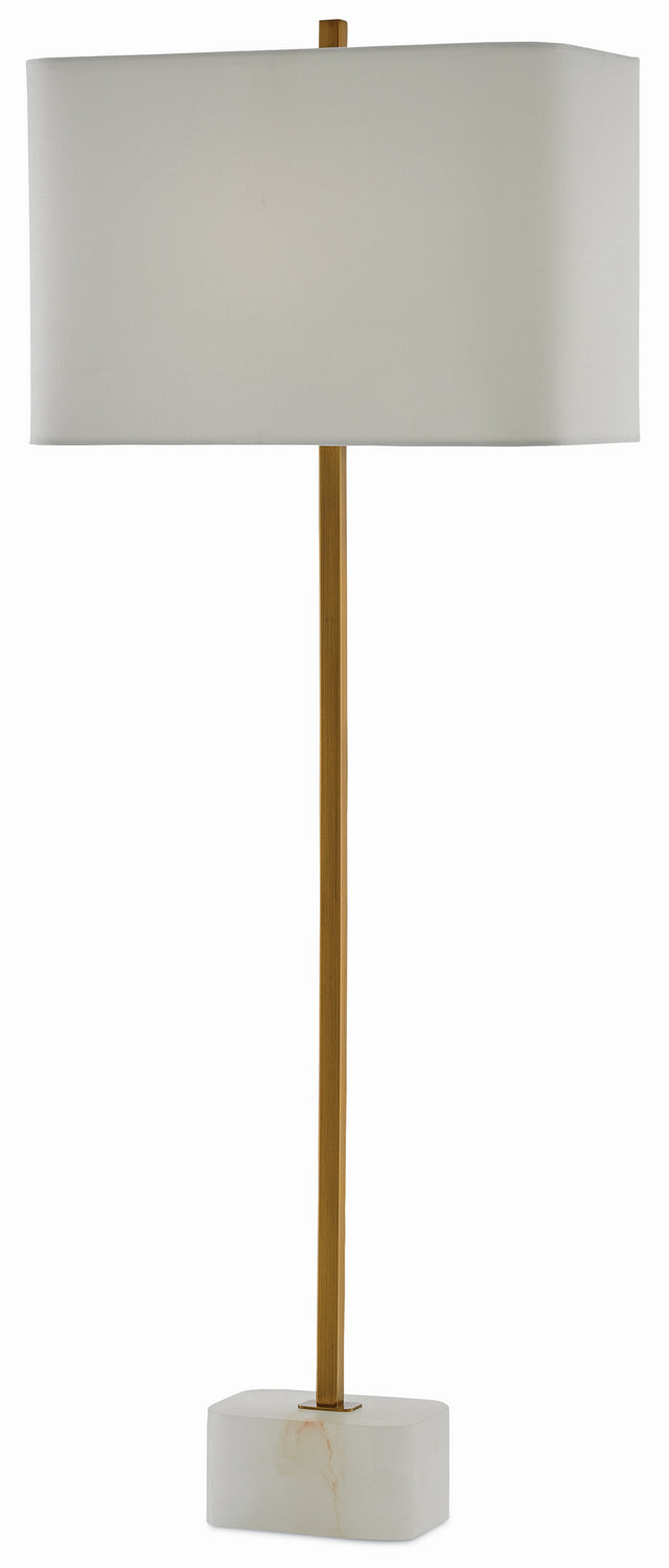 Currey and Company - 6000-0293 - One Light Table Lamp - Felix Brass Table Lamp - Natural/Antique Brass