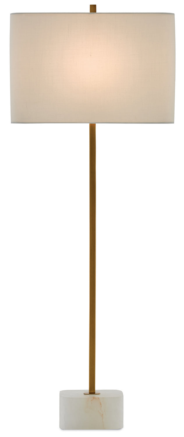 Currey and Company - 6000-0293 - One Light Table Lamp - Felix Brass Table Lamp - Natural/Antique Brass