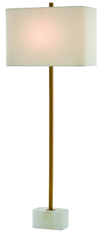 Currey and Company - 6000-0293 - One Light Table Lamp - Felix Brass Table Lamp - Natural/Antique Brass
