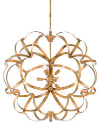 Currey and Company - 9000-0259 - Nine Light Chandelier - Sappho Gold Orb Chandelier - Autumn Gold