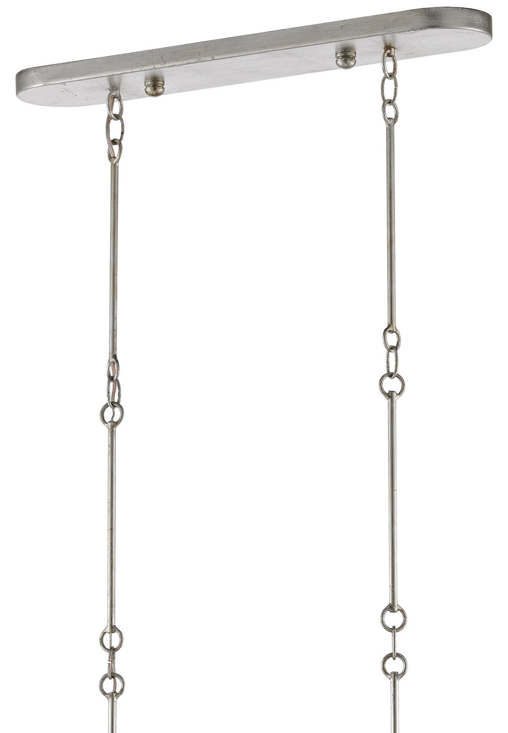 Currey and Company - 9000-0372 - Six Light Chandelier - Grand Lotus Collection - Contemporary Silver Leaf