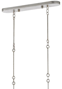 Currey and Company - 9000-0372 - Six Light Chandelier - Grand Lotus Collection - Contemporary Silver Leaf