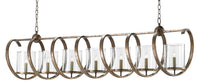 Currey and Company - 9000-0263 - Seven Light Chandelier - Maximus - Pyrite Bronze/Clear
