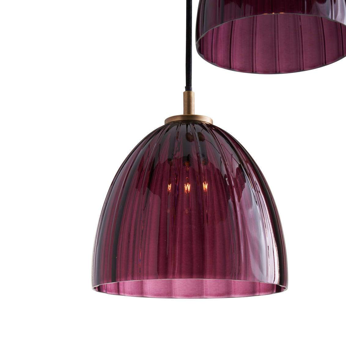 Wildwood Caterina Triple Pendant - Aubergine