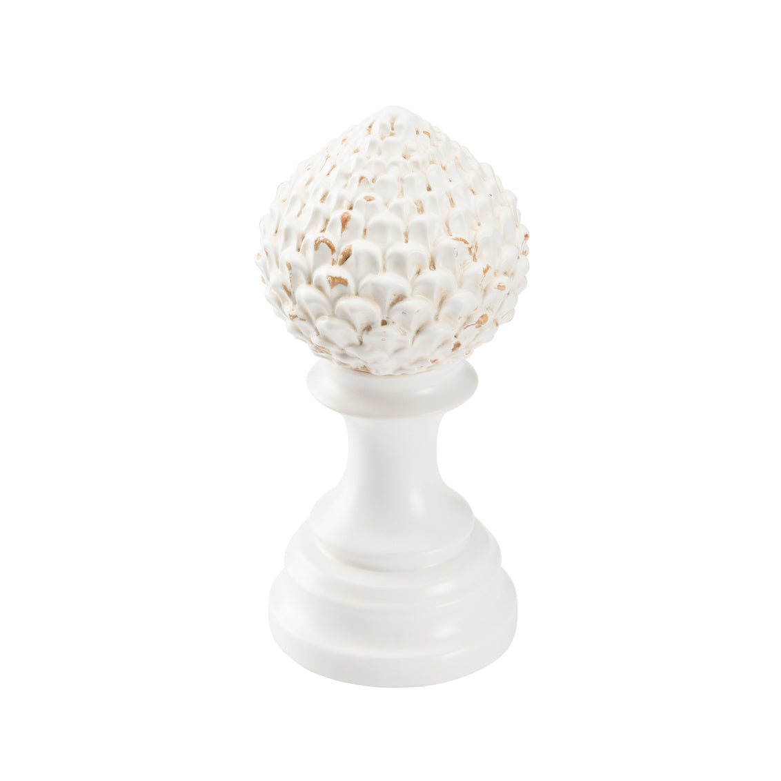 Chelsea House Artichoke Finial - White (Sm)