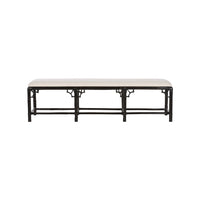 Chelsea House Chippendale Bamboo Bench - Cracked Pepper