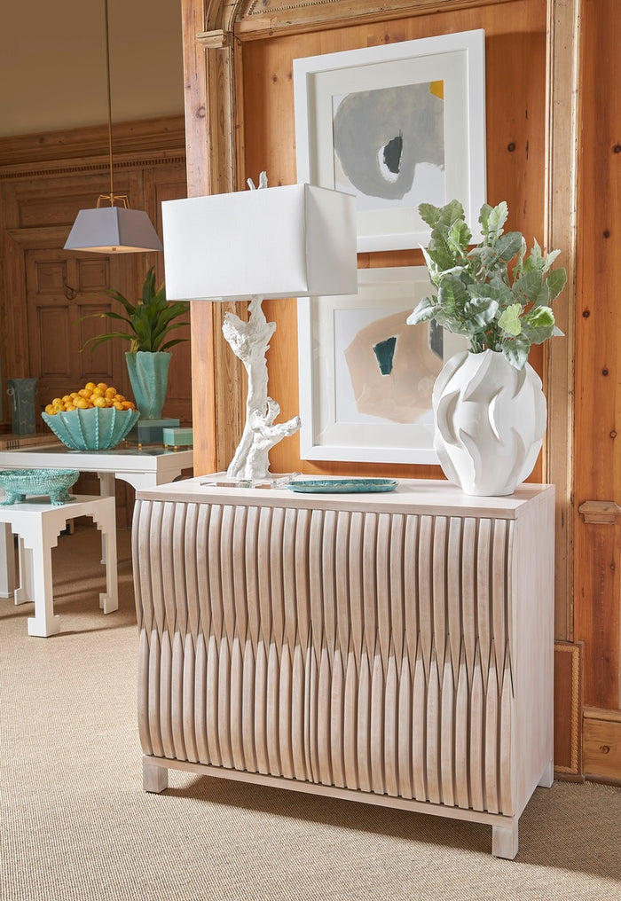 Chelsea House Cut Corner Table - White (Lg)