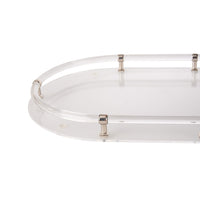 Chelsea House Acrylic Oval Tray - Nickel
