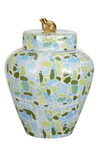 Chelsea House Lumberton Jar With Lid - Blue/Green
