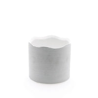 Design Shop White Delphi Pot, 6.5" X 6".