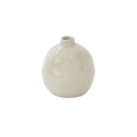Design Shop Off-White Lori Budvase, 4.25" X 4.75", Set of 2.