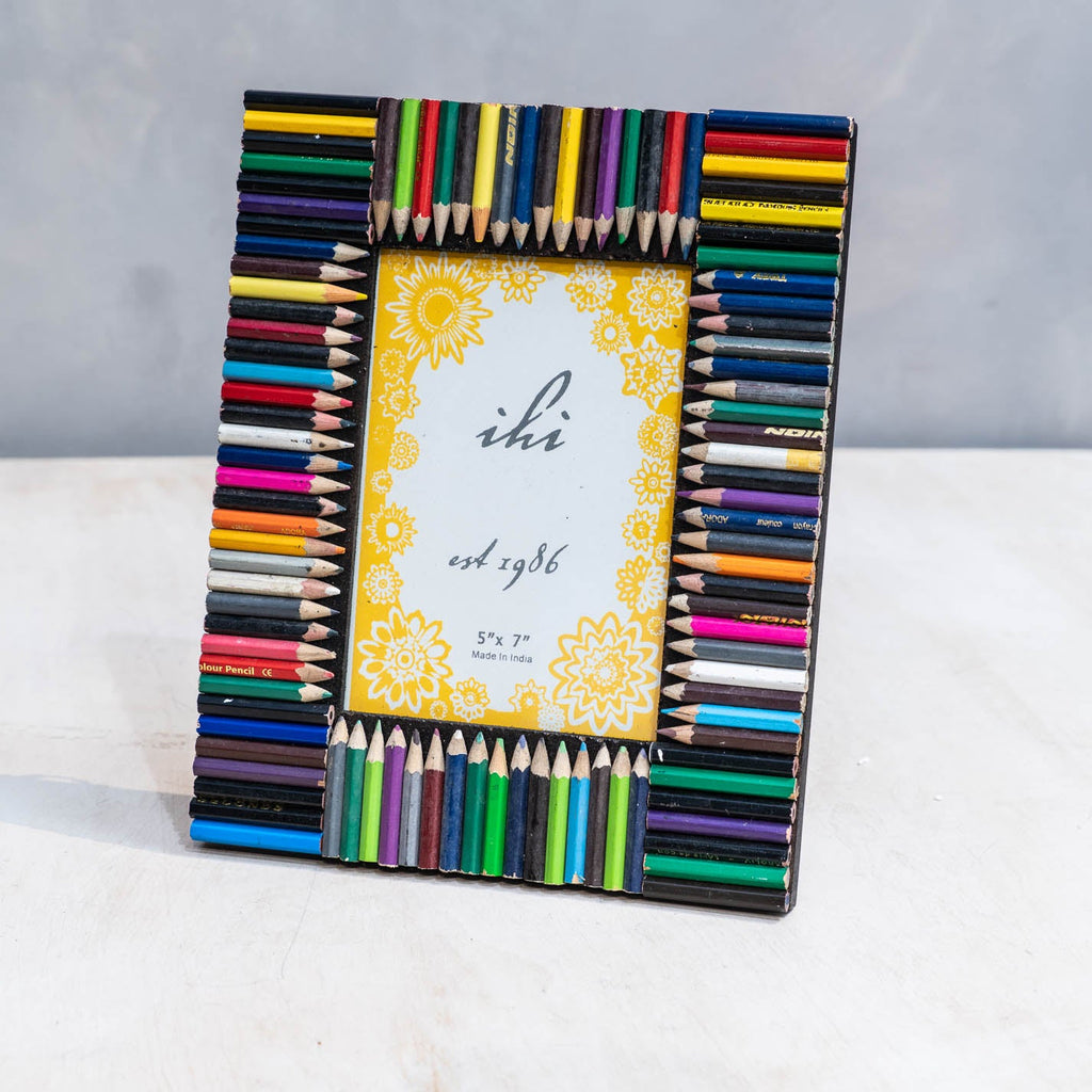 Color Pencil Frame Design Shop Multi Color Large Pencil Photo Frame – Design Shop By Shell