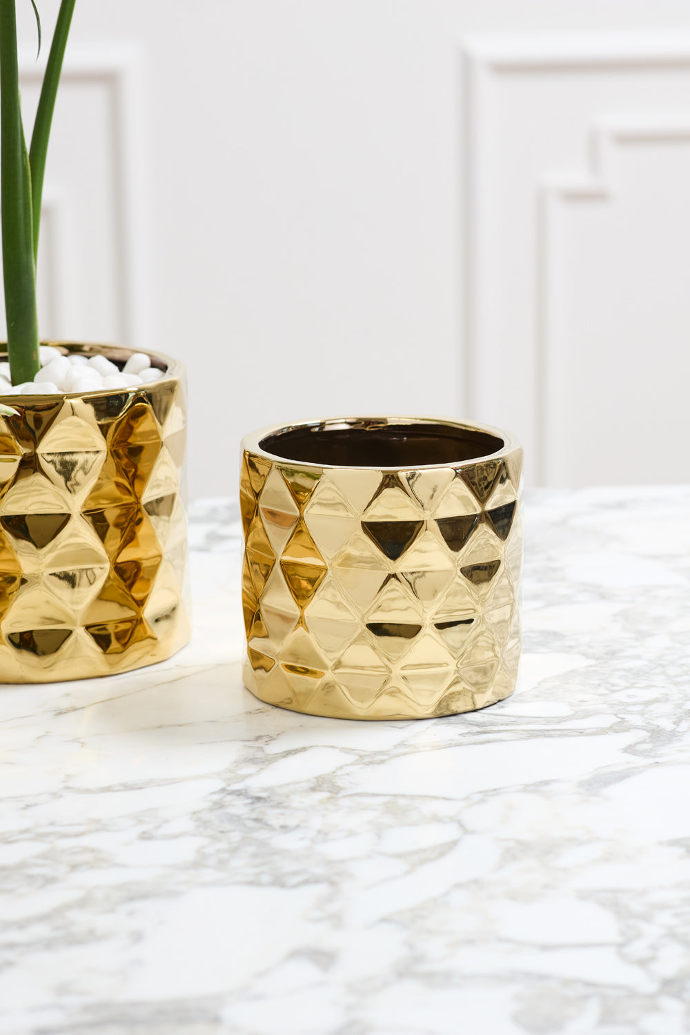 Design Shop Gold Architect Collection Pot, 5.75" X 5".