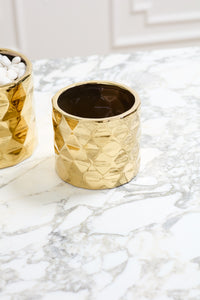 Design Shop Gold Architect Collection Pot, 5.75" X 5".