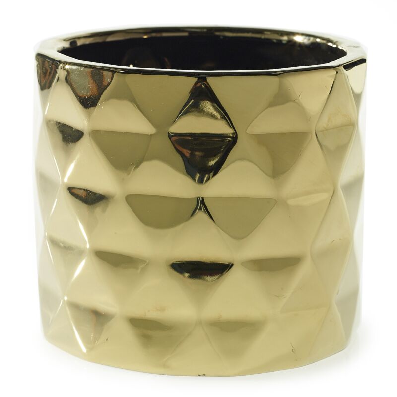 Design Shop Gold Architect Collection Pot, 7" X 6.25"