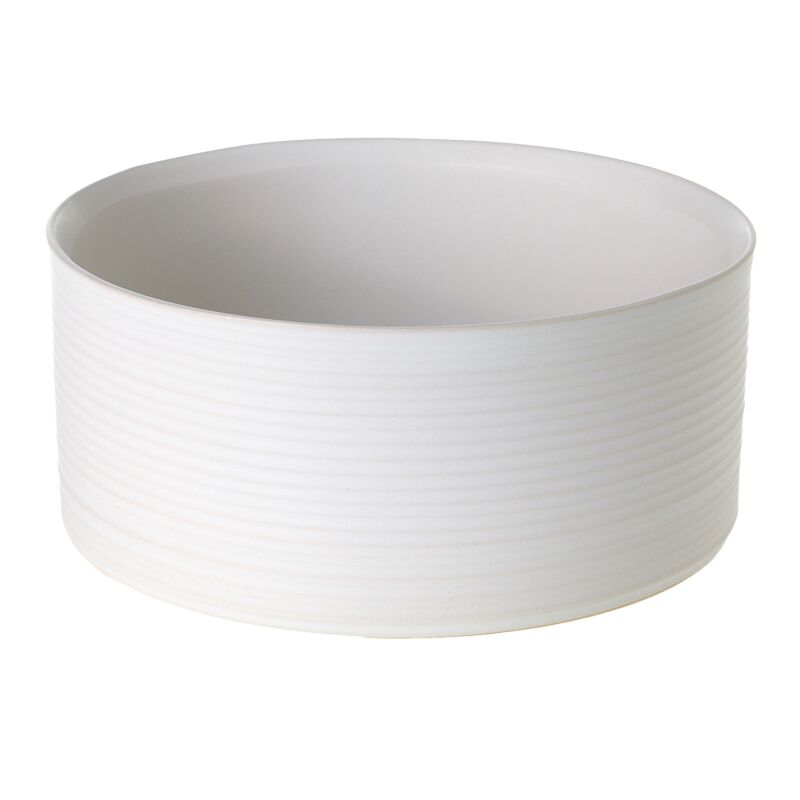 Design Shop Off-White Decatur Bowl, 7.75" X 3.5"