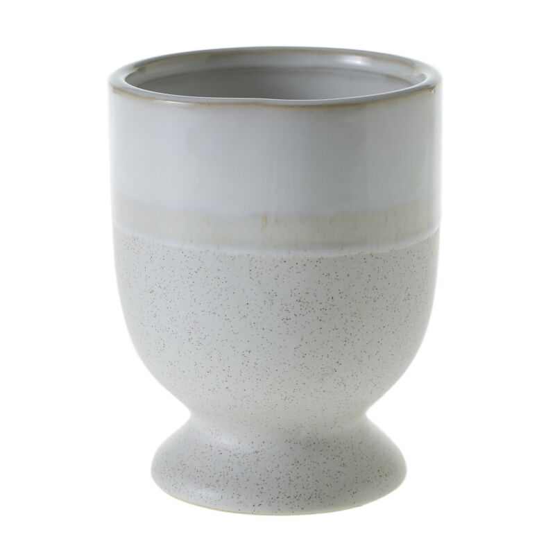 Design Shop White Laney Vase, 5" X 6.5"
