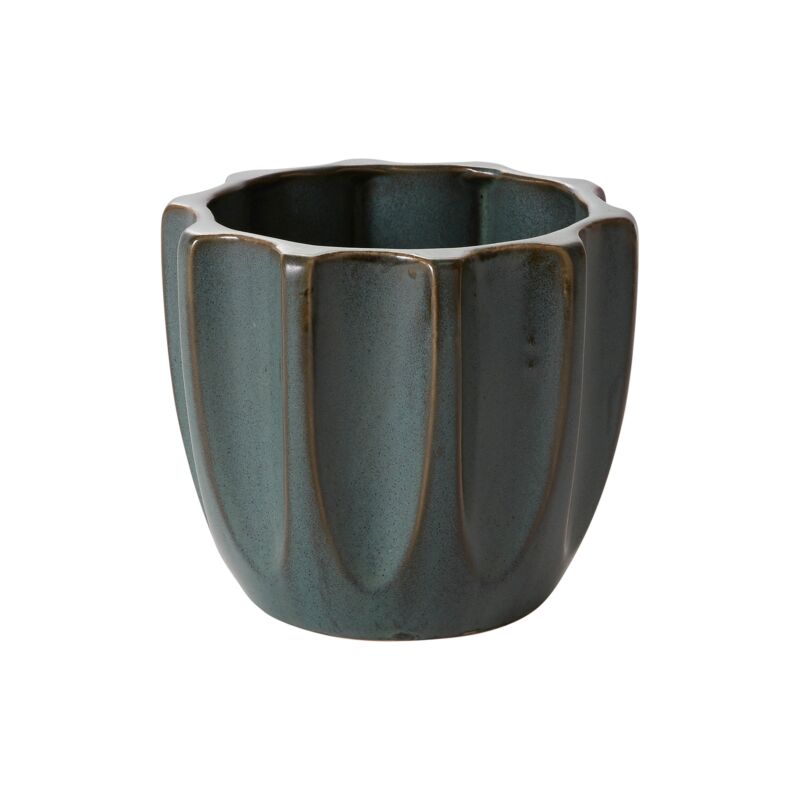Design Shop Dark-Green Beaumont Pot, 5.5" X 4.5", Set of 2.