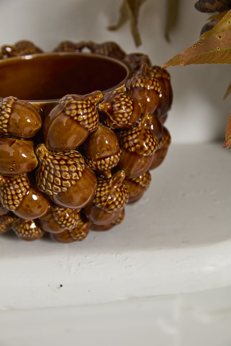 Design Shop Acorn Pot 8.75"x 5.5"