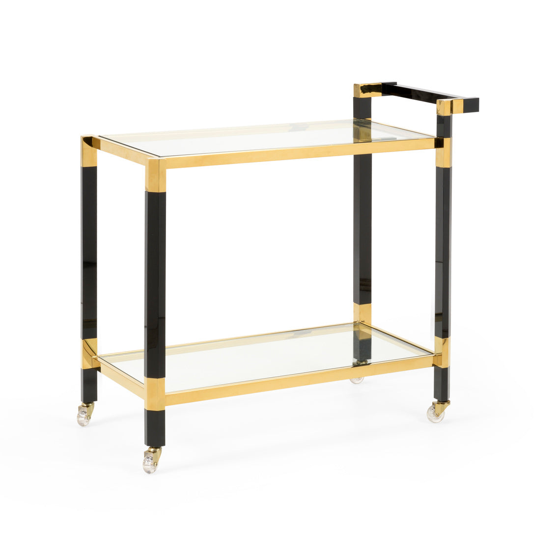Wildwood Boulevardier Bar Cart - Black/Gold