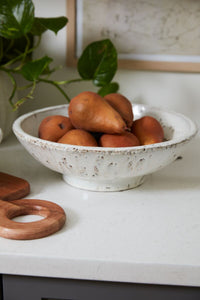 Design Shop White Divvy Bowl, 12" X 3.75"