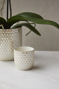 Design Shop Iridescent Everly Pot, 2.75" X 3", Set of 4.