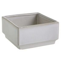 Design Shop Off-White Verge Collection Low Planter, 6.5" X 3.5".