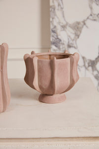 Design Shop Pink Claudia Collection Compote, 7.25" X 6.25".