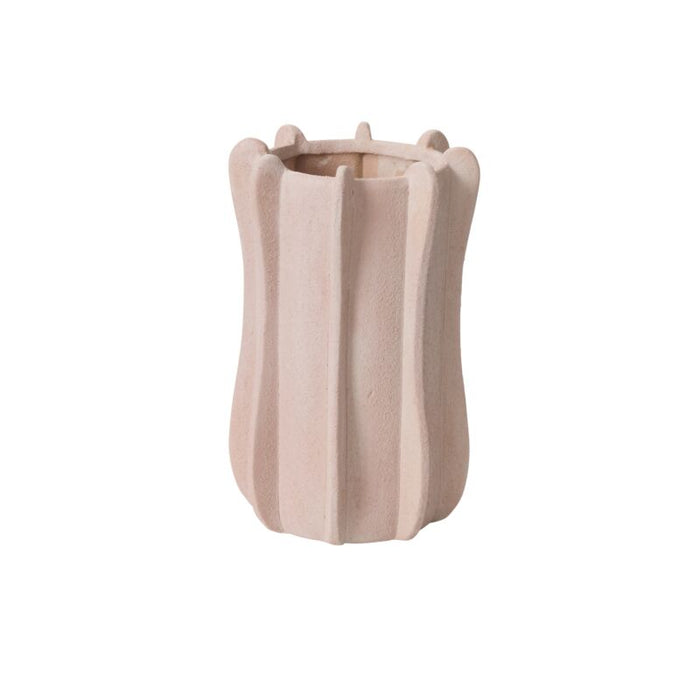 Design Shop Pink Claudia Collection Vase, 5.25" X 8".