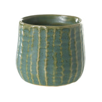 Design Shop Green Palmero Collection Pot, 3" X 2.75", Set of 4.