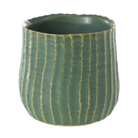 Design Shop Green Palmero Collection Pot, 5" X 4.75".