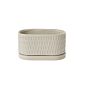 Design Shop Zelle Planter with Saucer 8"x 4"x 4.5"