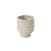 Design Shop Off-White Adrien Pot, 4" X 4.5", Set of 4.