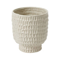 Design Shop Off-White Adrien Pot, 6.75" X 7.75", Set of 2.