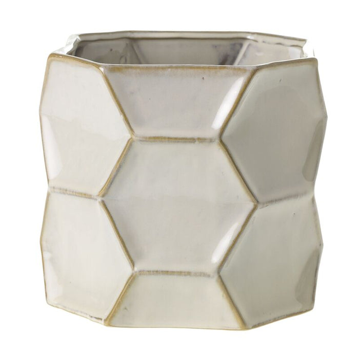 Design Shop Off-White Jabi Pot, 7.75" X 6.75".