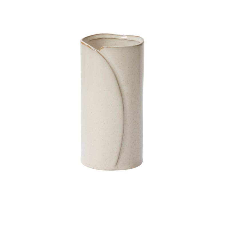 Design Shop White Diane Collection Vase, 4" X 8", Set of 2.