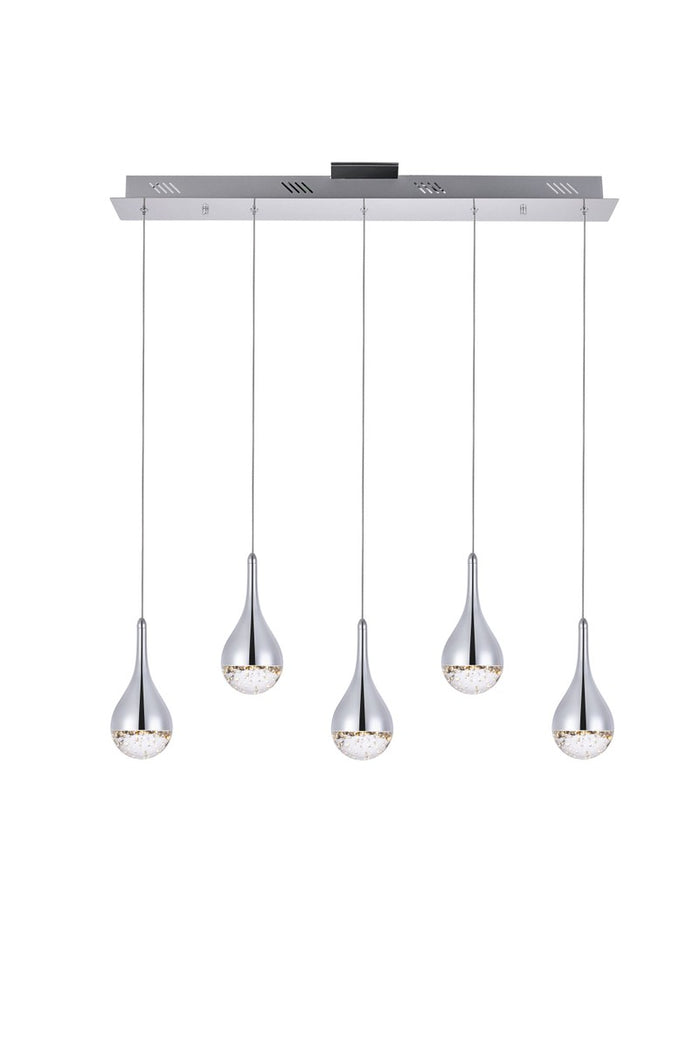 Elegant Lighting LED Chandelier from the Amherst collection in Chrome finish