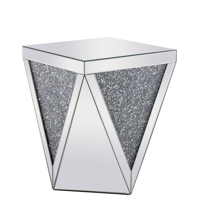 Elegant Lighting End Table from the Modern collection in Clear Mirror finish