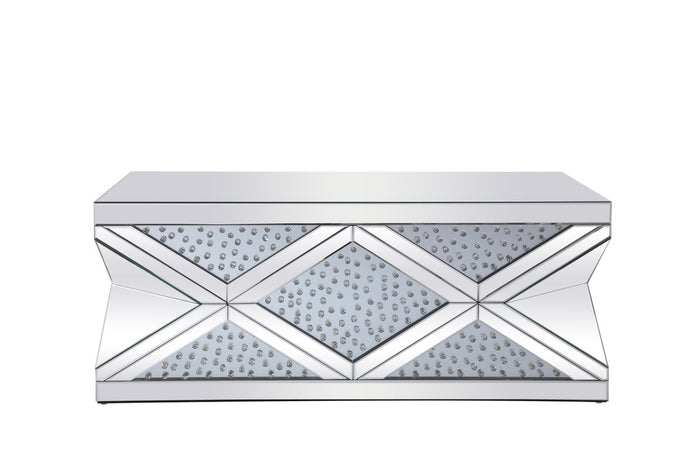 Elegant Lighting Coffee Table from the Modern collection in Clear Mirror finish
