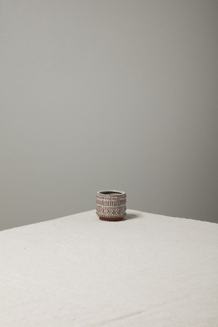 Design Shop Terracotta Freja Pot, 3" X 3", Set of 4.