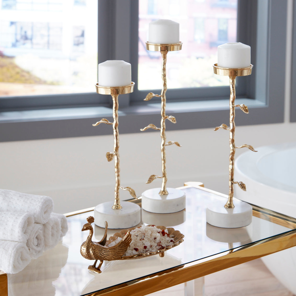 Wildwood Boulevardier Bar Cart - Clear/Gold