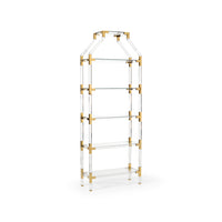 Chelsea House Gainsboro Etagere - Brass
