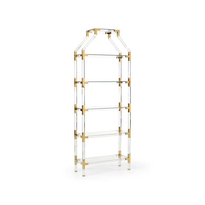 Chelsea House Gainsboro Etagere - Brass