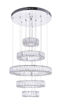 CWI Lighting - 1044P24-601-R-5C - LED Chandelier - Madeline - Chrome